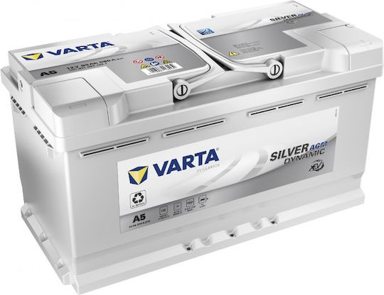 Varta Моля, преведете само текстовите възли на Liquid шаблона на български език, запазвайки началния синтаксис и HTML таговете, без да променяте нищо между '{' и '}' : Μπαταрия За автомобил Start Stop Agm A5 с Капацитет 95Ах и CCA 850A Стартиране/Спиране