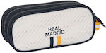 Real Madrid Pencil Case with 3 Compartments