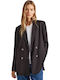 Pepe Jeans Sharon Women's Double Breasted Blazer Black