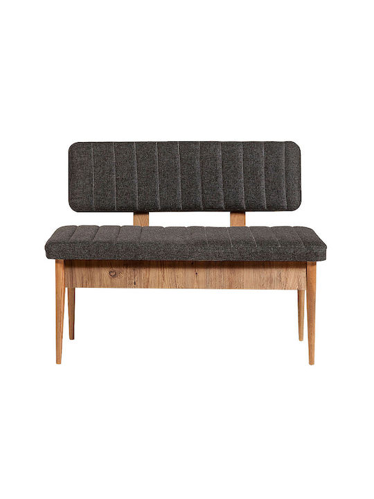 Alden Διθέσιος Καναπές Ανθρακί 110x40x85εκ.