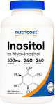 Nutricost Inositol 500mg Ειδικό Συμπλήρωμα Διατροφής 240 κάψουλες