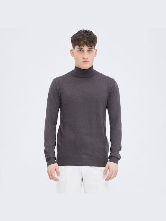 Aristoteli Bitsiani Herren Langarm-Pullover Dark grey