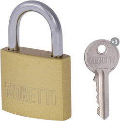Moretti Vorhängeschloss mit Schlüssel 32mm Moretti Vorhängeschloss mit Schlüssel 32mm