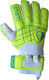 Lupos Lime Training Goalkeeper Gloves — German Soft Latex — Flat Cut —yellow/blue