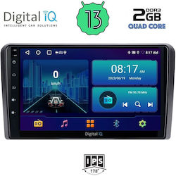 Digital IQ Sistem Audio Auto pentru Peugeot 308 2013> (Bluetooth/USB/AUX/WiFi/GPS/Android-Auto) cu Ecran Tactil 9"