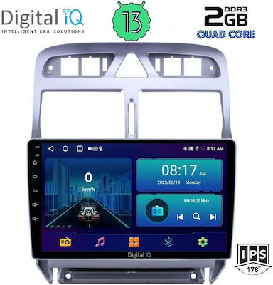 Digital IQ Car-Audiosystem für Peugeot 307 2001-2008 (Bluetooth/USB/AUX/WiFi/GPS/Android-Auto) mit Touchscreen 9"