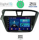 Digital IQ Car-Audiosystem für Hyundai i20 2014-2019 (Bluetooth/USB/AUX/WiFi/GPS/Android-Auto) mit Touchscreen 9"