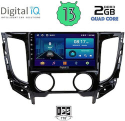 Digital IQ Car-Audiosystem für Mitsubishi L200 2015> mit A/C (Bluetooth/USB/AUX/WiFi/GPS/Android-Auto) mit Touchscreen 9"