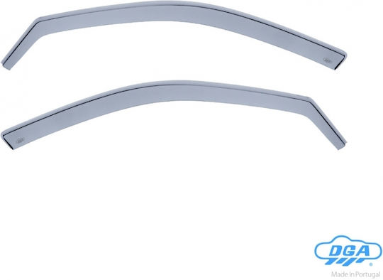 DGA Set of Windbreakers Front Car Dark Fime for Hyundai Tucson 2004-2010 2pcs