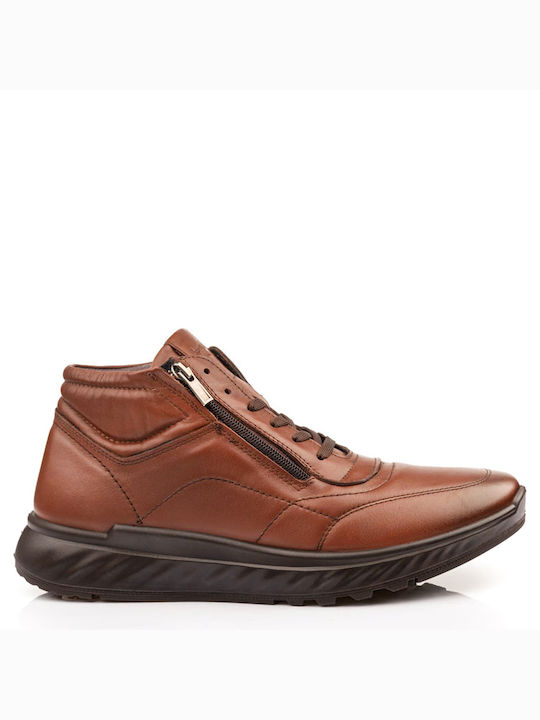 Boxer Men's Leather Boots Tabac Brown