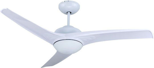 V-TAC Ανεμιστήρας Οροφής 132cm με Φως Λευκός