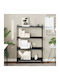 Bookcase Black 80x30x120cm