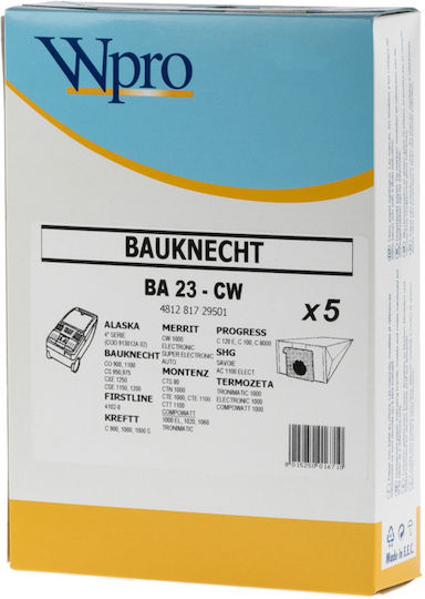 Σακούλες Ηλεκτρικής Σκούπας Bauknecht Cxe125 Wpro