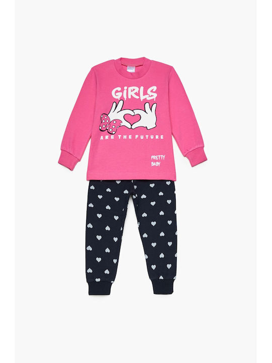 Pretty Baby Kids' Pajamas Winter Fuchsia