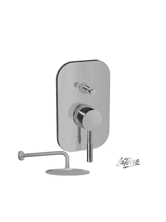 La Torre Tech Built-In with 2 Exits Inox Silver