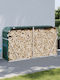 vidaXL Μεταλλικό Ράφι Αποθήκευσης Ξύλων 180x45x100cm Πράσινο