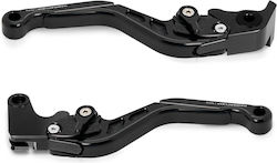 Barracuda Set of Motorcycle Brake/Clutch Levers Flexible Adjustable Black SP6127-11/