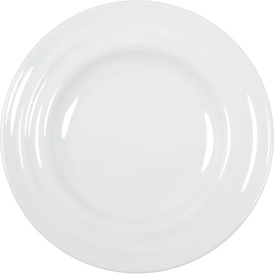 e-exoplismos Αgma Costaverde Plate Shallow made of Porcelain White with Diameter 24cm 12pcs