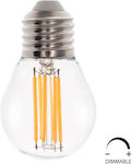 HomeMarkt LED Bulbs for Socket E27 and Shape G45 Warm White Dimmable 1pcs