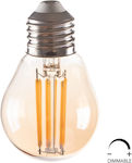HomeMarkt LED Bulbs for Socket E27 and Shape G45 Warm White Dimmable 1pcs