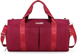 Amber Reisetasche 30Es Burgundisch Stoff L49xB2...