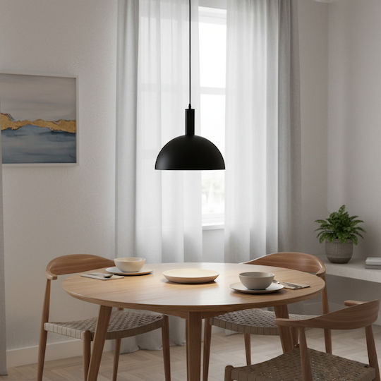 HomeMarkt Hängelampe Schwarz 29x29x121cm