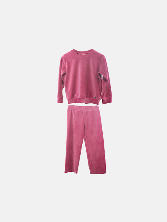 Joyce Kids Sweatpants Set Purple 2pcs