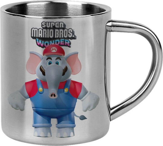 Koupakoupa Super Mario And Friends Becher Metallisch Silber 300ml