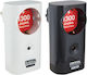 Crystal Audio Single Socket with Surge Protection White