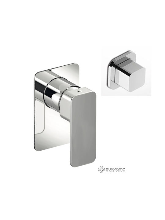 Eurorama Quadra Built-In with 3 Exits Silver
