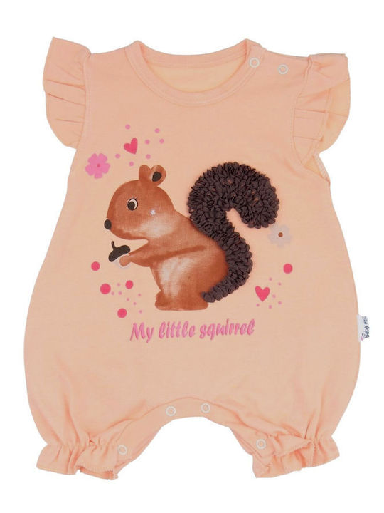 Baby Mii Baby Bodysuit Short-Sleeved Salmon