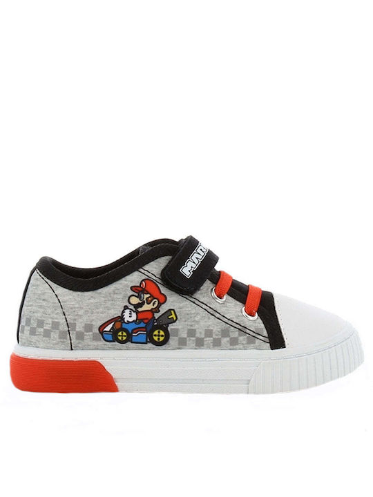 Nintendo Παιδικά Sneakers με Φωτάκια Γκρι