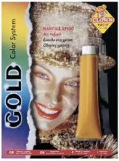 Metallic Carnival Face Painting Gold