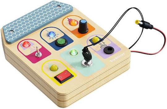 Top Bright Busy Board Switch Εκπαιδευτικό Παιχνίδι Μηχανικής για 3+ Ετών