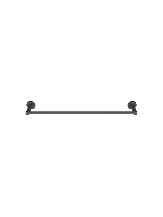 24home.gr Single Wall-Mounted Bathroom Rail Gray