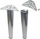 FFG Metallic Furniture Foot Suitable for Table / Coffee Table 6x6x82cm Chrome