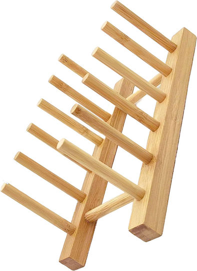 Tpster Αυτόνομη Πιατοθήκη Ντουλαπιού Ξύλινη 12x25cm