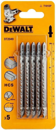 DEWALT Jig Saw Blade for Wood 5pcs DT2049