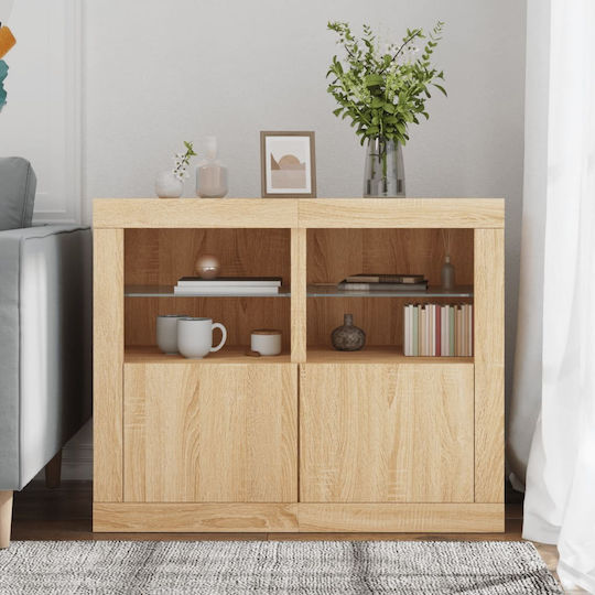 Rechteckiger Beistelltisch aus Holz Beige 2 Stücke M37xB41xH67cm vidaXL