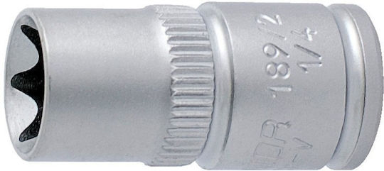 Unior Nuss Torx mit Vierkant-Antrieb 1/4" Größe E4 1Stück