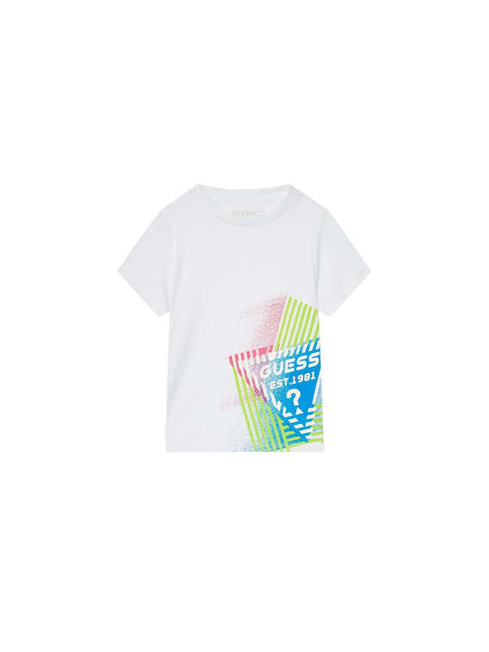 Guess Παιδικό T-shirt pure white