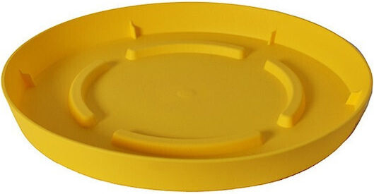 Atmosphera Πιάτο Γλάστρας Πλαστικό Yellow 28x28εκ. 10.01.00D28YE