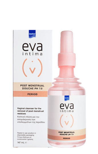 InterMed Eva Intima Period Post Menstrual Douche pH 7 Υγρό Καθαρισμού για την Ευαίσθητη Περιοχή με Αλόη 147ml
