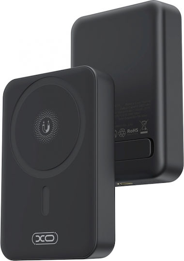 XO PR231 MagSafe Power Bank 10000mAh 15W με Θύρα USB-C Quick Charge 2.0 Μαύρο