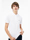 Lacoste Petit Piqué Ανδρικό T-shirt Κοντομάνικο Polo Λευκό