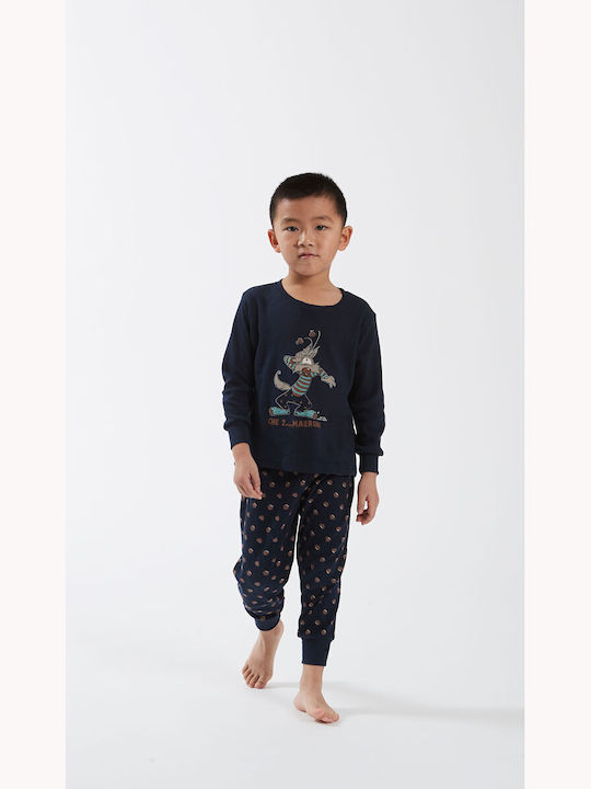 Happy People Pijama pentru copii De bumbac Blue