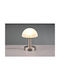 Trio Lighting Metal Table Lamp for Socket E14 with Silver Shade and Base
