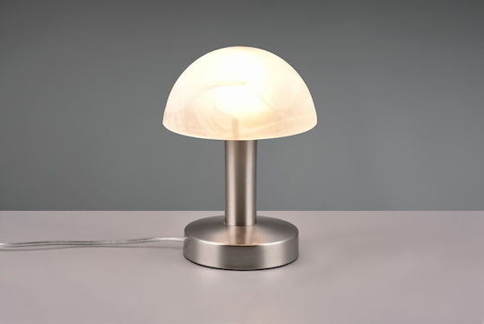 Trio Lighting Metal Table Lamp for Socket E14 with Silver Shade and Base