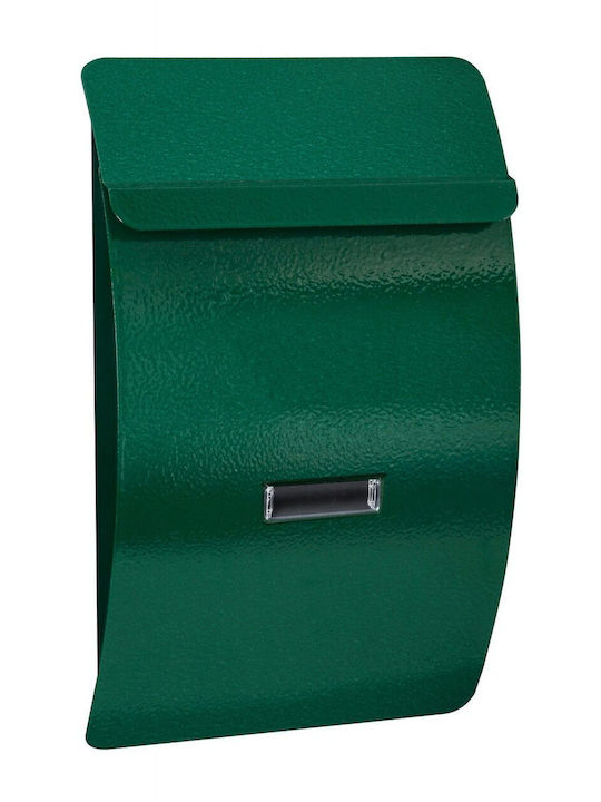 Damech Cutie Poștală pentru Exterior Metalic în Culoarea Verde 21x5x36cm