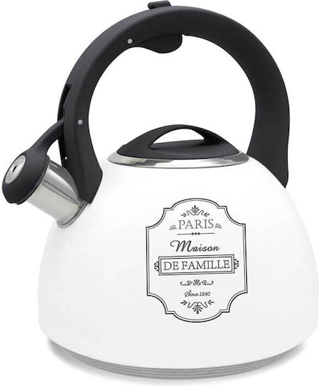 Maestro Maestro Rostfreier Stahl Teekanne Weiß 2500ml